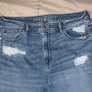 American Eagle Outfitters Women's High Rise Blue Jeans